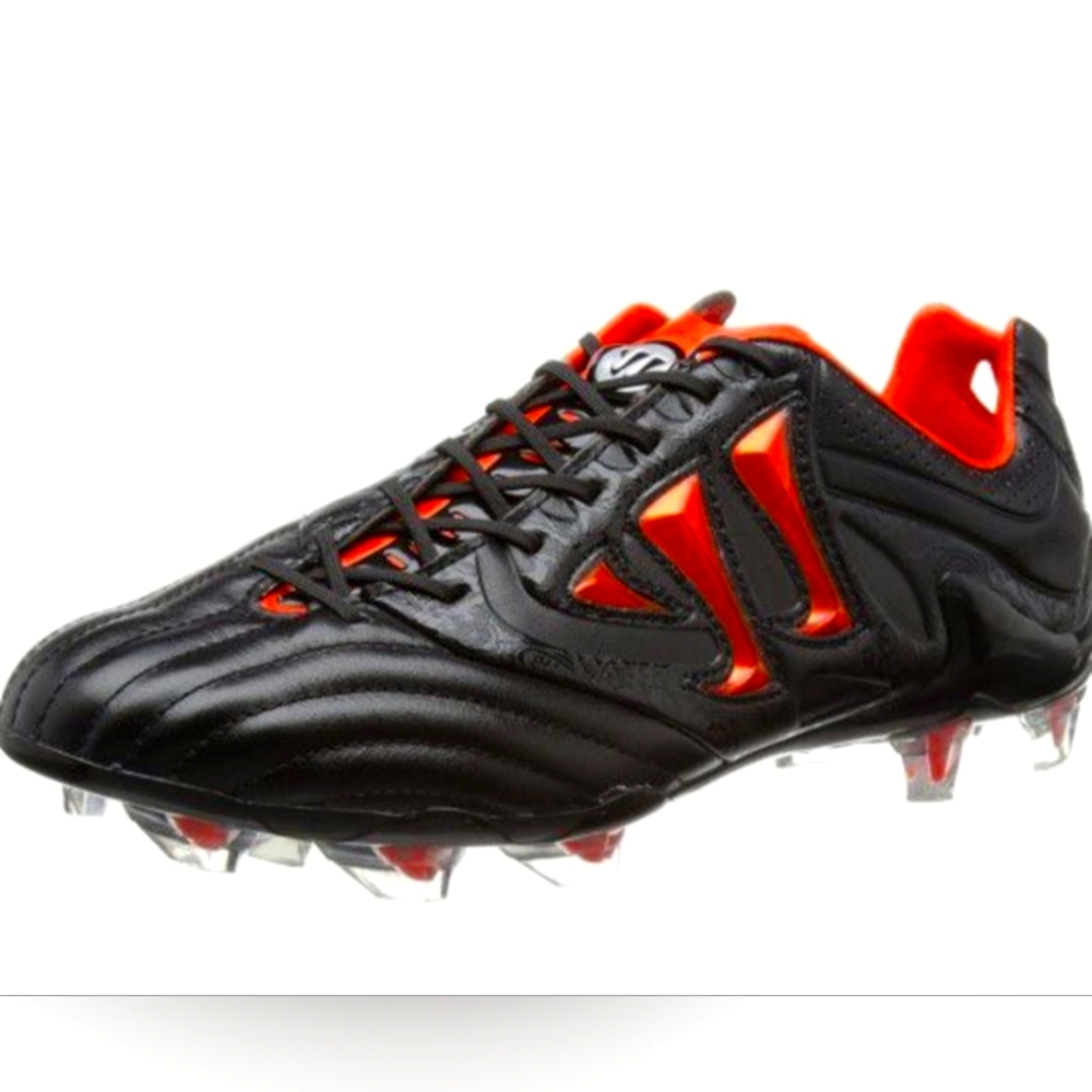 Warrior Skreamer K-Lite FG Soccer Leather  Shoes (Black/Spicy Orange) +